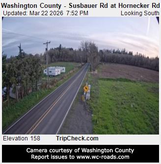 Washington County - Susbauer Rd at Hornecker Rd live webcam